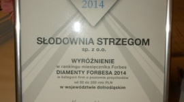 Słodownia Strzegom w gronie Diamentów Forbesa 2014 BIZNES, Firma - Słodownia Strzegom, jeden z najbardziej liczących się na polskim rynku producentów słodu - podstawowego surowca w produkcji piwa - została wyróżniona w prestiżowym rankingu „Diamenty Forbesa 2014".