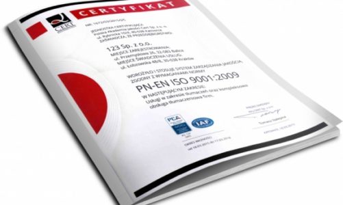 Biuro Tłumaczeń 123Tlumacz.pl uzyskało certyfikat ISO 9001:2009