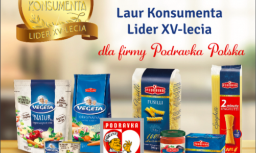 Lider XV-lecia – wyjątkowy Laur Konsumenta dla Podravka Polska